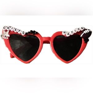 Heart Sunglasses | Kansas City Chiefs | Handmade